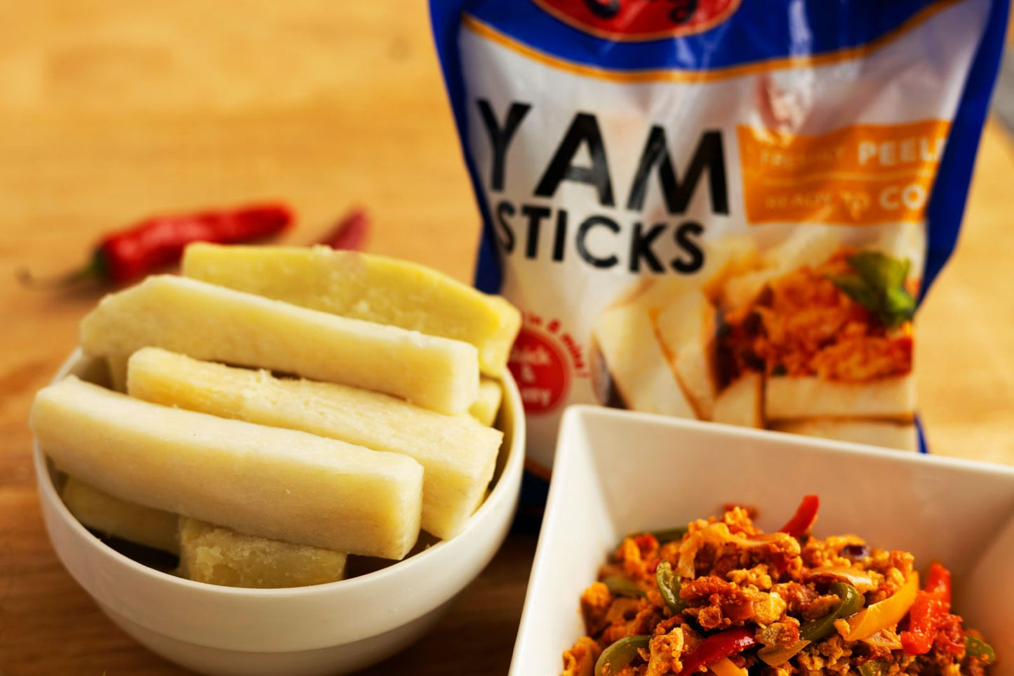 Yam Chips and Yam Sticks Bundle (1 chips, 1 sticks) - Convenient African Food Shop